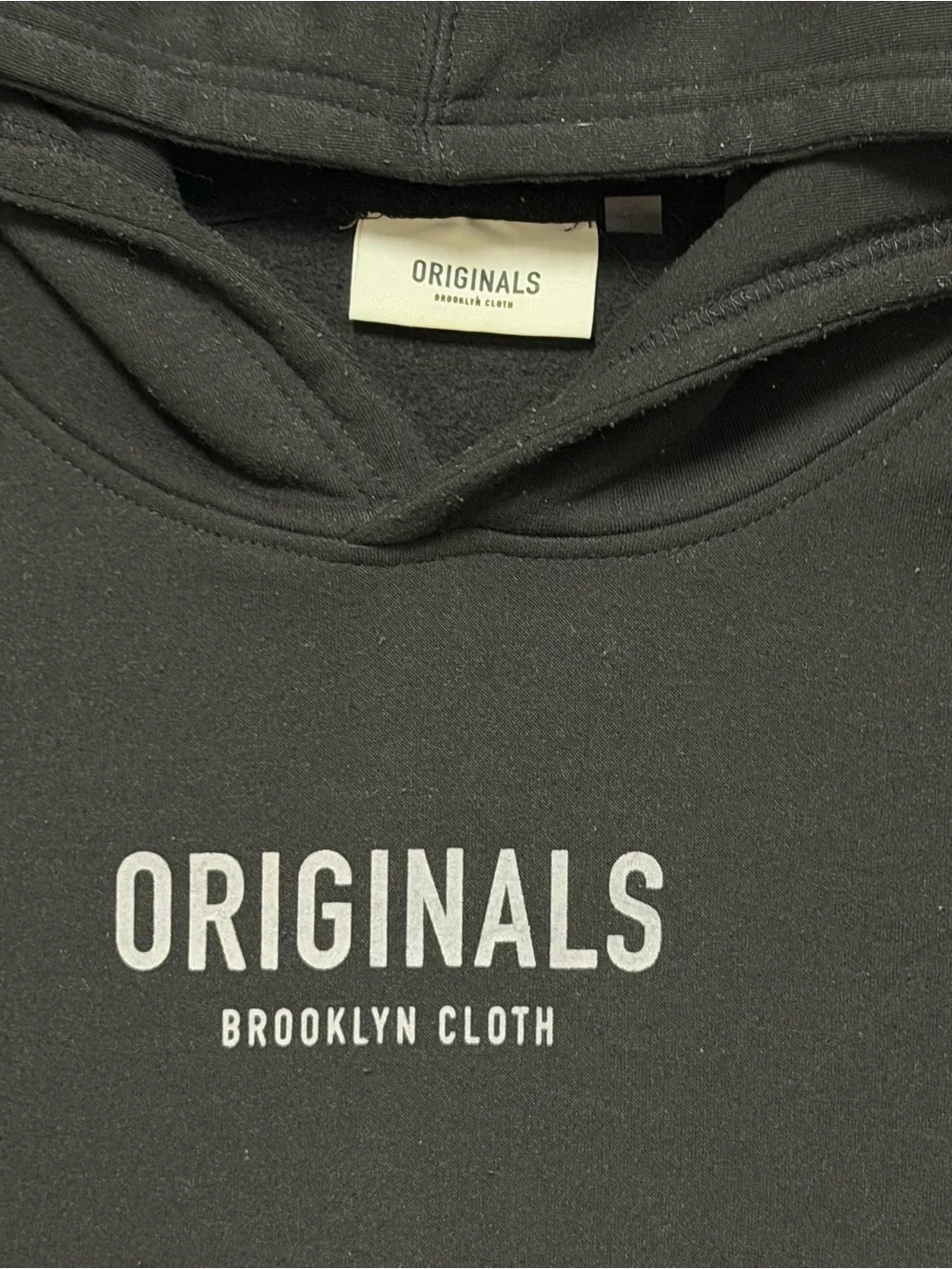 Brooklyn Cloth Men's Black Sweatshirt with White 'ORIGINALS' Logo